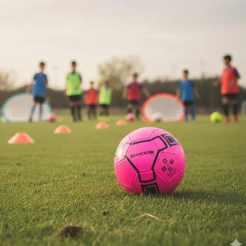Vista 6 de Shadow Model Soccer Ball, Metallic Bright Color, Size 5 Soccer Ball. Weatherproof Soccerball. Ultra Thick Cover Ideal for Inclement Weather Due to