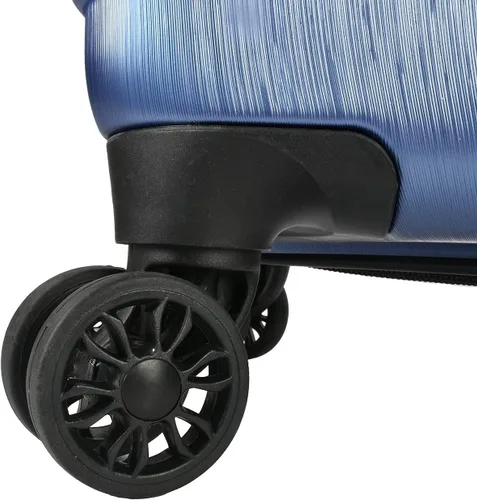 Vista 9 de U.S. Traveler Boren - Maleta de viaje de policarbonato resistente con 8 ruedas giratorias, asa de aluminio