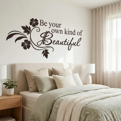 Vista 6 de Be Your Own kind of Beautiful", calcomanía de pared, COMINHKPR91952