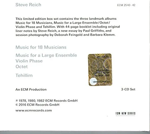 Vista 2 de Steve Reich - The ECM Recordings