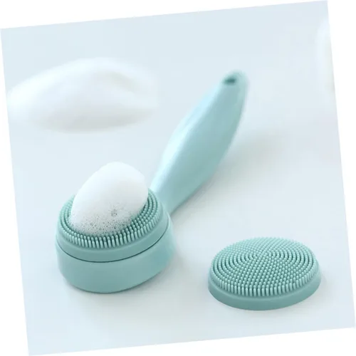 Vista 5 de 1 Unidades Cepillo de limpieza Cepillo de lavado facial Cepillo masajeador facial de silicona exfoliante facial Cepillo facial de silicona Cepillo