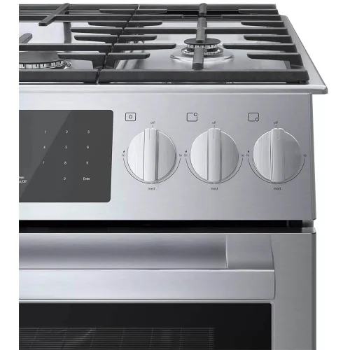 Vista 8 de Serie 800 de 30 pulgadas. 4.6 pies cúbicos de autolimpieza con horno de convección autolimpiante en acero inoxidable