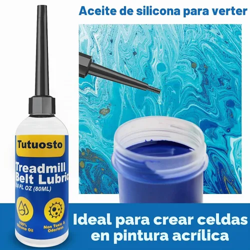 Vista 8 de Lubricante de cinta de correr para la banda, lubricante de cinta de correr 100% de silicona, kit de lubricante de cinta de correr, con tapa de rosca