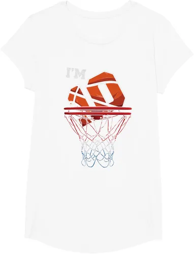 Vista 68 de Camiseta de regalo de cumpleaños con red de baloncesto de 10 años, Negro
