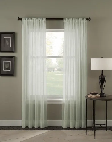 Vista 4 de Curtainworks Trinity Crinkle, cortinas de gasa