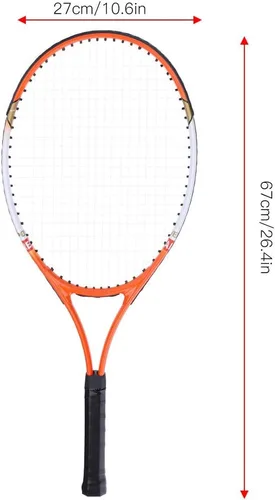 Vista 3 de Raqueta de tenis, 1 raqueta de tenis profesional para adultos, raquetas de tenis recreativas de aleación de aluminio con bolsa de transporte
