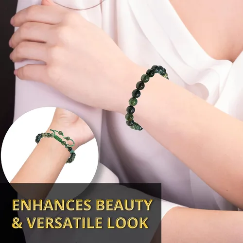 Vista 4 de Bracelet Healing Crystal Bracelet for Women, Men Chic Gemstone Bracelet for Men and Women 8mm Round Bead Bracelets for Spiritual Healing