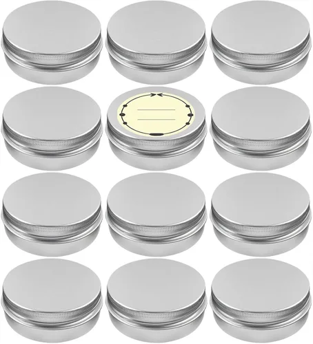 Vista 12 de TUZAZO Paquete de 24 latas de aluminio, contenedor de metal de 1/2 oz