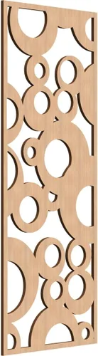 Vista 57 de 9 3/8"W x 24 3/8"H x 1/4"T Farwell Decorativos Paneles de Pared de Madera Calado, Hickory