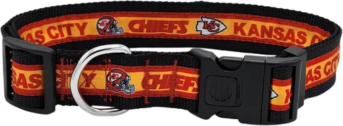 Vista 37 de Collar para mascotas Pets First con licencia NFL Arizona Cardinals, pequeño - Collar para perros resistente, fuerte y duradero. Disponible en 31