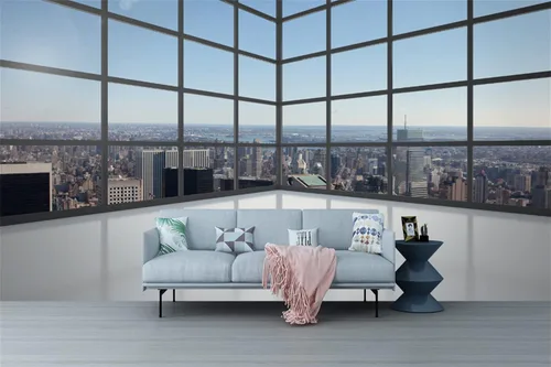 Vista 7 de FLFK Murales de pared 3D, autoadhesivos, autoadhesivos, removibles, para decoración moderna del hogar, 78.7 x 59 pulgadas B1231