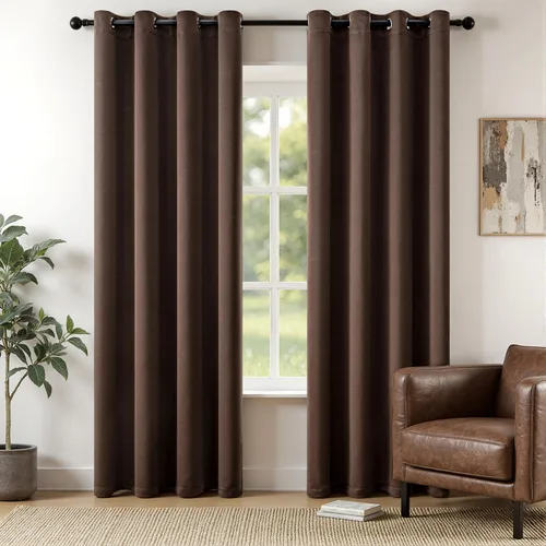 Vista 14 de MIULEE Cortinas opacas para dormitorio o sala de estar, juego de 2 paneles de cortina para ventana con aislamiento térmico y bloqueo de luz