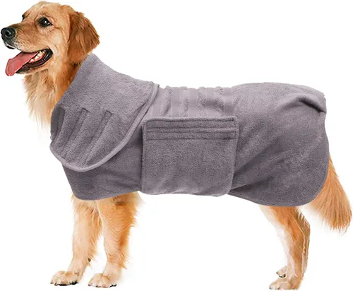 Vista 11 de Geyecete Pineapple Grid - Toalla de baño súper absorbente para perros y gatos, de secado rápido, color verde, talla XS