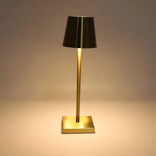 Vista 7 de ASHATA Lámpara táctil LED, lámpara inalámbrica, moderna, simple, recargable, de alto brillo, regulable, interruptor táctil inalámbrico