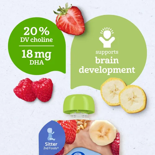 Vista 7 de Bolsas de alimentos Gerber Organic 2nd Foods, 3,5 onzas, 12