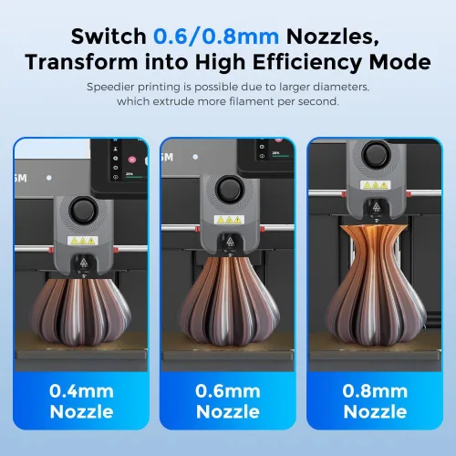 Vista 5 de FLASHFORGE AD5M Impresora 3D Calibración Automática Completa con Velocidad de 1-Click Máxima 600mm/s, Estructura All-Metal CoreXY Impresión Precisa