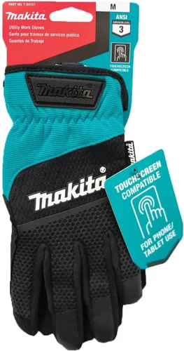 Vista 7 de Makita T-04151 Guantes de trabajo de protección flexible con puño abierto (mediano)