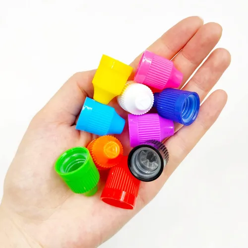 Vista 5 de NANSHINE Botellas de plástico con gotero de 0.3 fl oz x 50 LDPE, recipientes vacíos con tapa