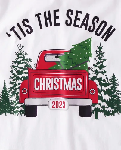 Vista 2 de The Children's Place Kids' Family Matching, Christmas Pajama Sets. Fleece Seasonal
