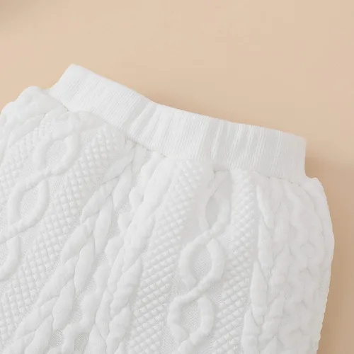 Vista 6 de Conjunto de ropa de bebé para niñas, mameluco de manga larga con capucha y pantalones