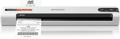 Vista 10 de Epson Workforce ES-55R Escáner móvil de recibos y documentos con software de gestión de recibos para PC y Mac