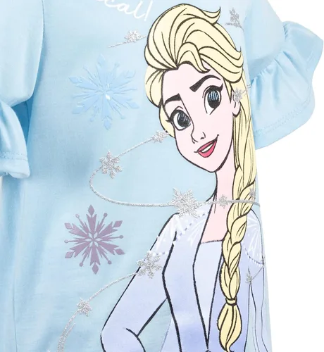 Vista 6 de Disney Princess Frozen Moana La Sirenita Conjunto de Camiseta y Leggings con Diseño Floral para Niñas Pequeñas y Grandes Tallas de Bebé a Niña