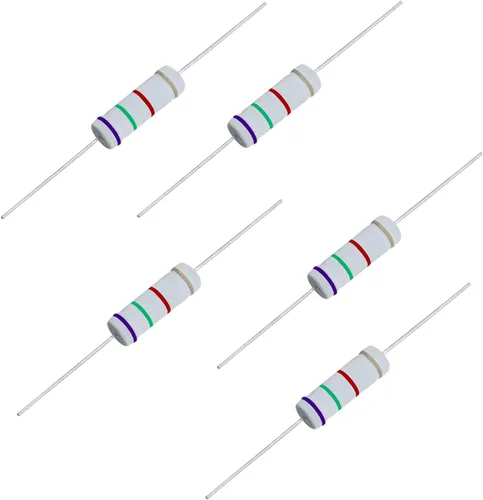Vista 28 de Resistencia de película de óxido metálico de 1K Ohm, ± 5% de tolerancia de alta precisión de 5 vatios para circuito electrónico, resistencia