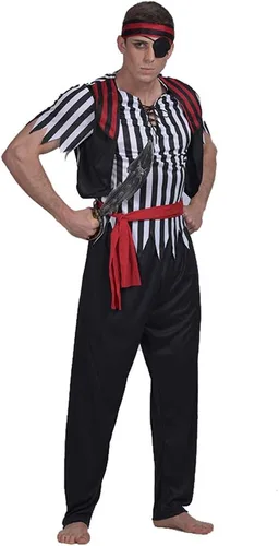 Vista 3 de eraspooky Halloween adulto pirata Matey de los hombres disfraz