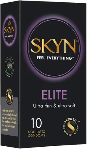 Vista 6 de SKYN Preservativos extra tachonados de 22 unidades ultra finos de tacto natural con SKYN Elite 10 condones de poliisopreno lubricados de alta calidad