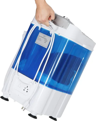 Vista 6 de Mini Lavadora Portátil, Pequeña Lavadora Compacta de 4.4 libras de Capacidad con Cesta de Ciclo de Centrifugado y Manguera de Drenaje Lavadora