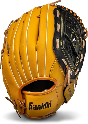 Vista 45 de Franklin Sports Field Master Baseball + Softball Glove - Field Master Adult + Youth Baseball + Softball Mitt - Men's + Women's Gloves - Right Hand