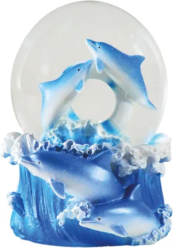 Vista 5 de Globo de agua - Oso marrón de Deluxebase. Decoración de animales de globo de nieve con figuras de oso marrón. Globo de purpurina de vidrio