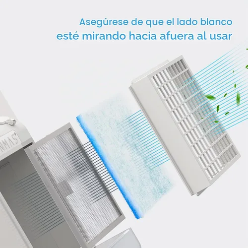 Vista 5 de FUNMAS Paquete de 10 filtros de repuesto para ventilación de secadora interior FUNMAS Azul (filtros de repuesto)