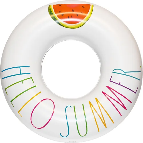 Vista 9 de Rae Dunn x CocoNut Float Junior Ring Float - Balsa inflable de 32 pulgadas y tubo interior de agua duradero - Conducción estable para fiestas