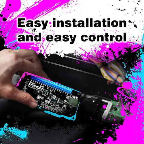Vista 6 de Brook Universal Fighting Board Fusion - Versión de encabezado preinstalada, para la solución PS5 Fighting Games, compatible con Street Fighter 6