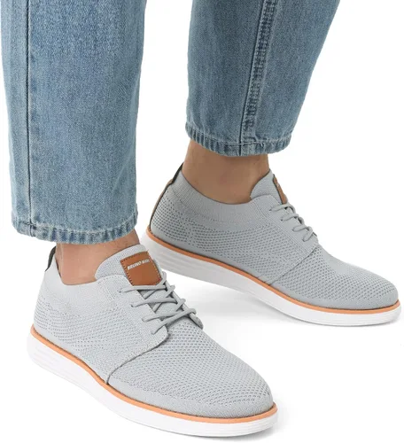 Vista 6 de Bruno Marc Zapatillas de malla para hombre Oxfords ligeras