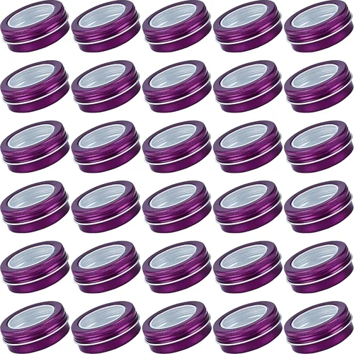 Vista 10 de Latas de aluminio mandarina de 1 oz (1 fl oz) con tapas y etiquetas
