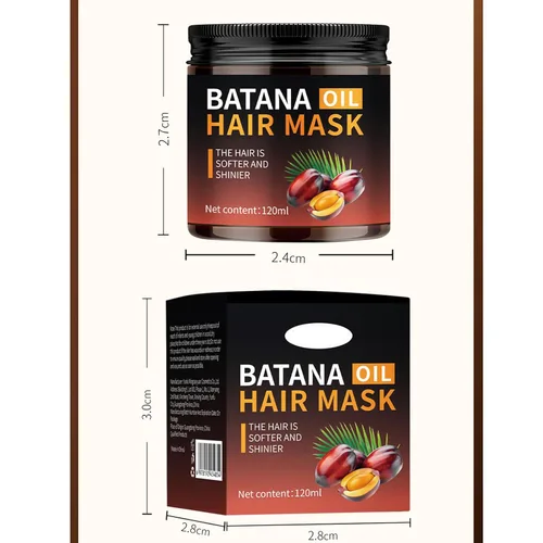 Vista 7 de Batana Oil for Hair Growth,Pure & Natural Batana Paste,Deep Conditioning Hair Mask to Strengthen Hair,Frizz Control,Silky Smooth Thick Hair,Hair