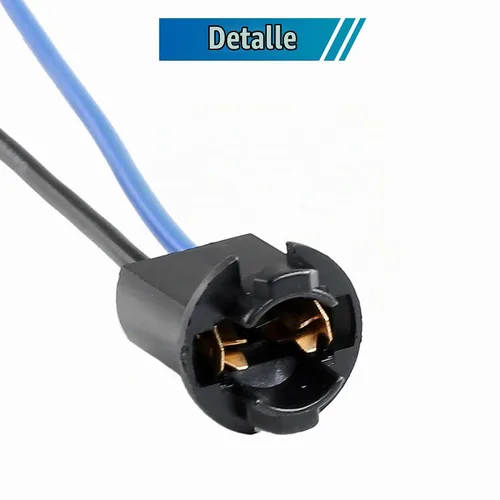 Vista 5 de uxcell 10 unids coche DC 12 V T10 168 194 cuña instrumento Dash bombilla giro base adaptador conector arnés de cable reemplazo universal