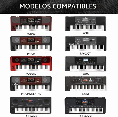 Vista 7 de Musiin Funda prémium para teclado de piano de 61 teclas compatible