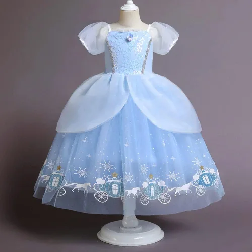 Vista 2 de Ropa de princesa para niñas pequeñas, vestido largo de tul de mariposa, accesorio para fiesta de cumpleaños, Halloween