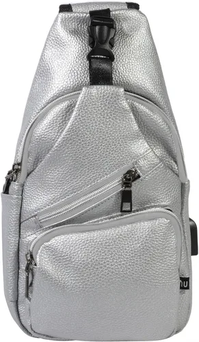 Vista 7 de Nupouch Mochila cruzada antirrobo, carga USB, mochila ligera para viajes, senderismo, todos los días