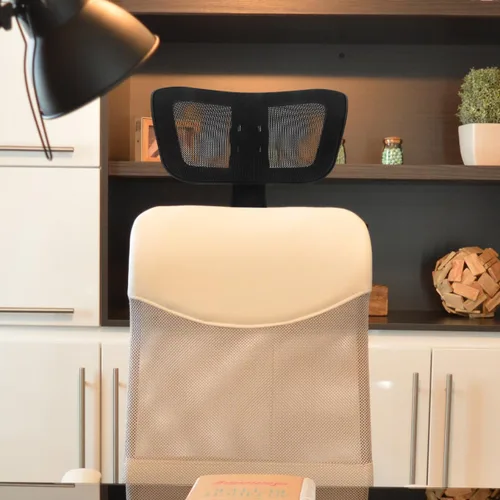 Vista 2 de Tofficu Cojín ajustable para silla de oficina, soporte ergonómico para el cuello, cómodo accesorio para reposacabezas para sillas de escritorio