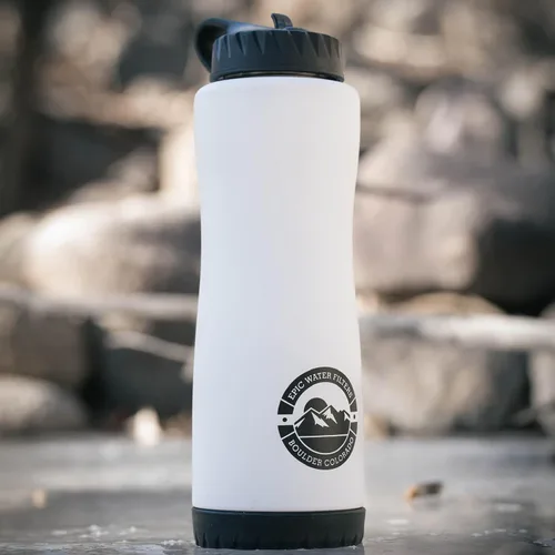 Vista 7 de Epic Water Filters Vostok Botella de agua aislada al vacío con filtro, fabricada en Estados Unidos, sin BPA, elimina el 99,9% de los contaminantes