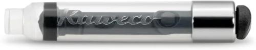 Vista 2 de Kaweco Mini convertidor deportivo paquete de 2, negro/transparente, instrumento de escritura
