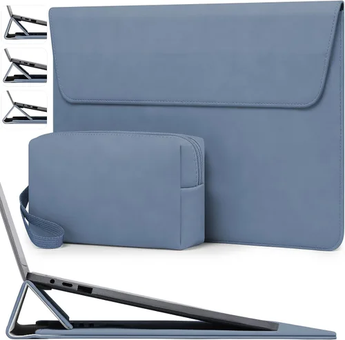 Vista 9 de HYZUO Funda para portátil de 15 pulgadas con soporte ajustable, gris Gris espacial