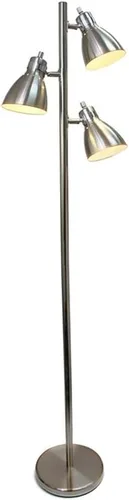 Vista 7 de Simple Designs Home LF2007-BSN lámpara de pie de 3 luces y diseño simple de metal, LF2007-BSN, 60.0watts, 110 volts