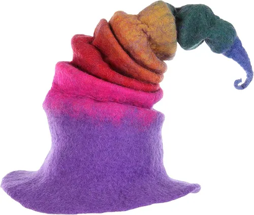 Vista 6 de Rainbow Borealis Heartfelted Witch Hat
