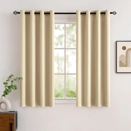 Vista 93 de MIULEE Cortinas opacas para dormitorio o sala de estar, juego de 2 paneles de cortina para ventana con aislamiento térmico y bloqueo de luz