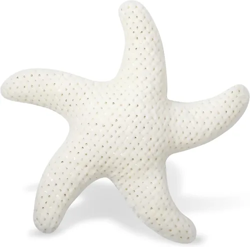 Vista 11 de Almohada de estrella de pescadillo de Marble Empire para sofá y cama, almohada de decoración costera, almohada de acento de tema de playa de océano
